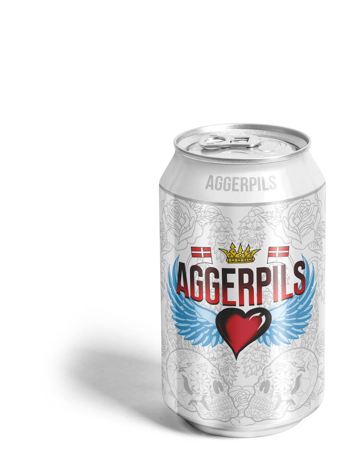 Aggerpils, en øl hvor overskudet går til Knæk Cancer med design af Unlimited World